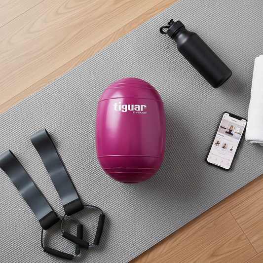 Ovoball GymletiX – Elliptischer Trainingsball für Core & Balance – Seitenansicht