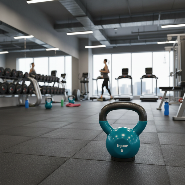 Vinyl Kettlebell – kraftvoll, farbcodiert & bodenschonend