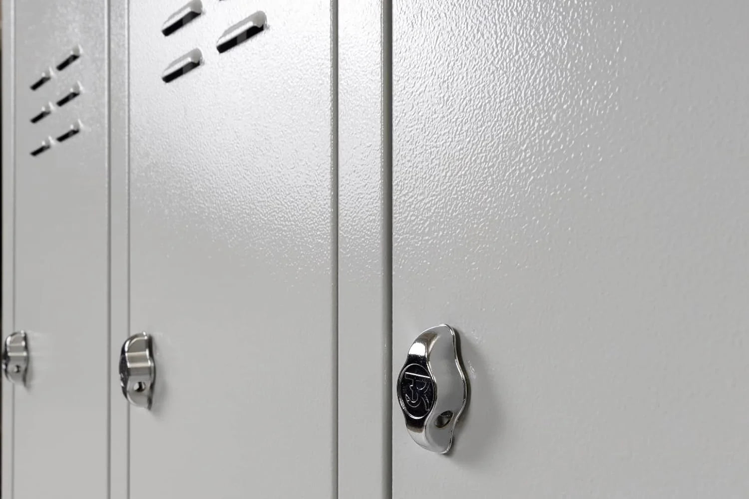 Garderobenschrank 180x90x40 cm halbe Türen Grau RAL 7035