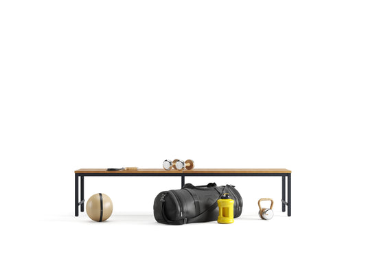 Sitzbank für Umkleideräume – Echtholz, stabil & langlebig