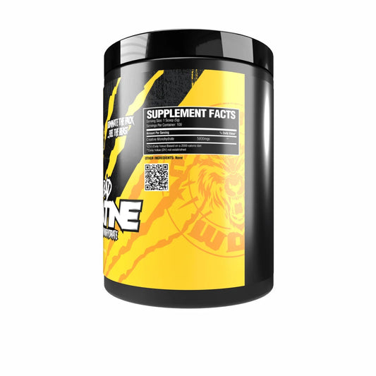Nutrition Wolf Big Bad CREATINE – 100 % reines Kreatin-Monohydrat – Detailansicht
