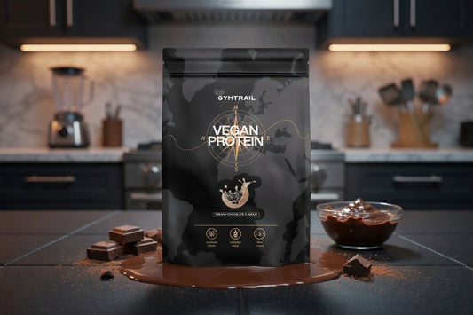 PFLANZLICHES PROTEIN — CREMIGE SCHOKOLADE – Detailansicht