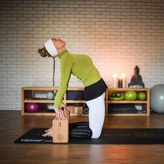 Cork Yoga Block Nachhaltiger Korkblock für stabile Yogapositionen – Seitenansicht