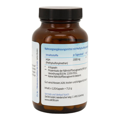 MSM Plus 120 Kapseln – Hochdosiertes MSM für Gelenke & Muskeln