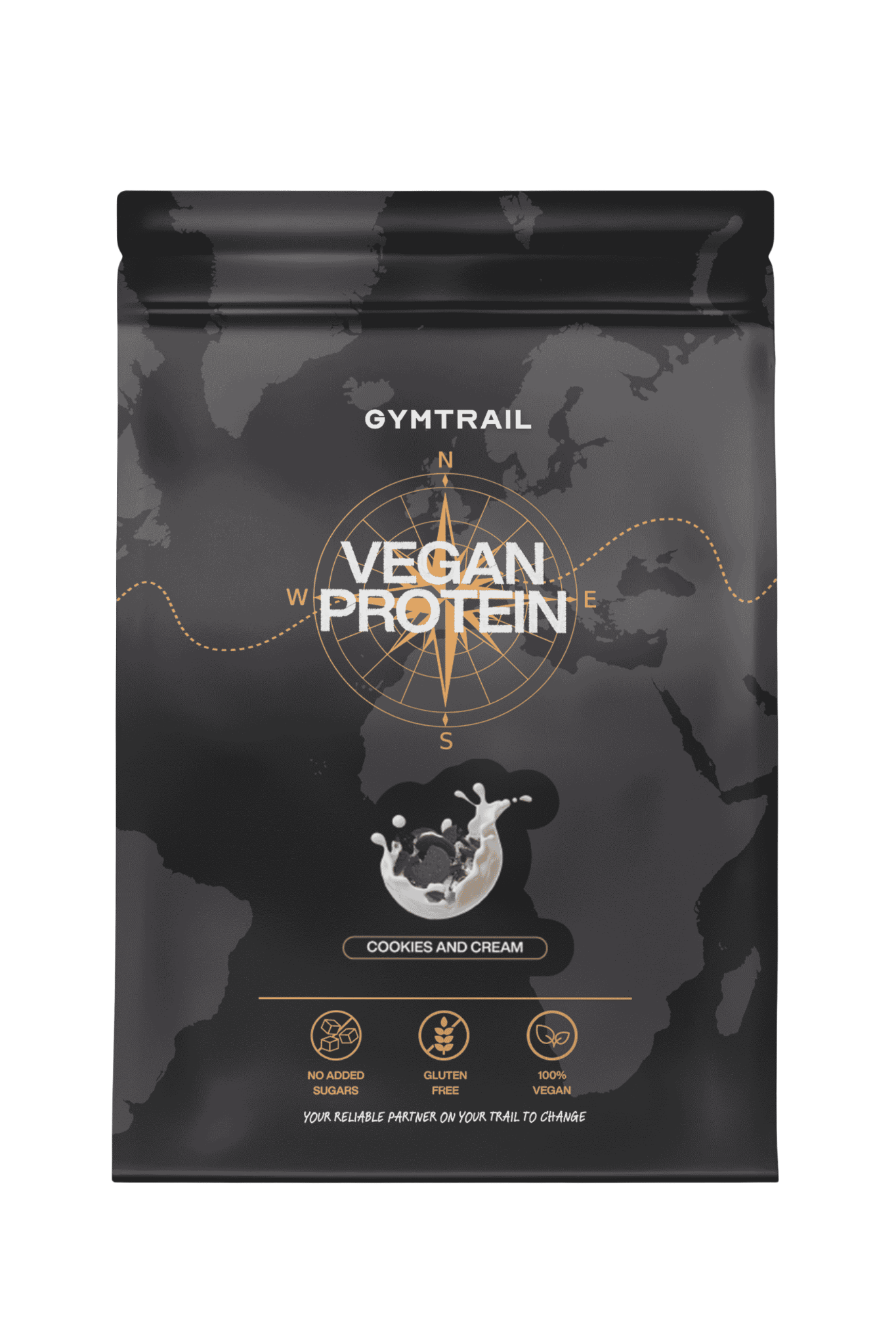 GYMTRAIL Veganes Eiweißpulver - Cookies & Cream