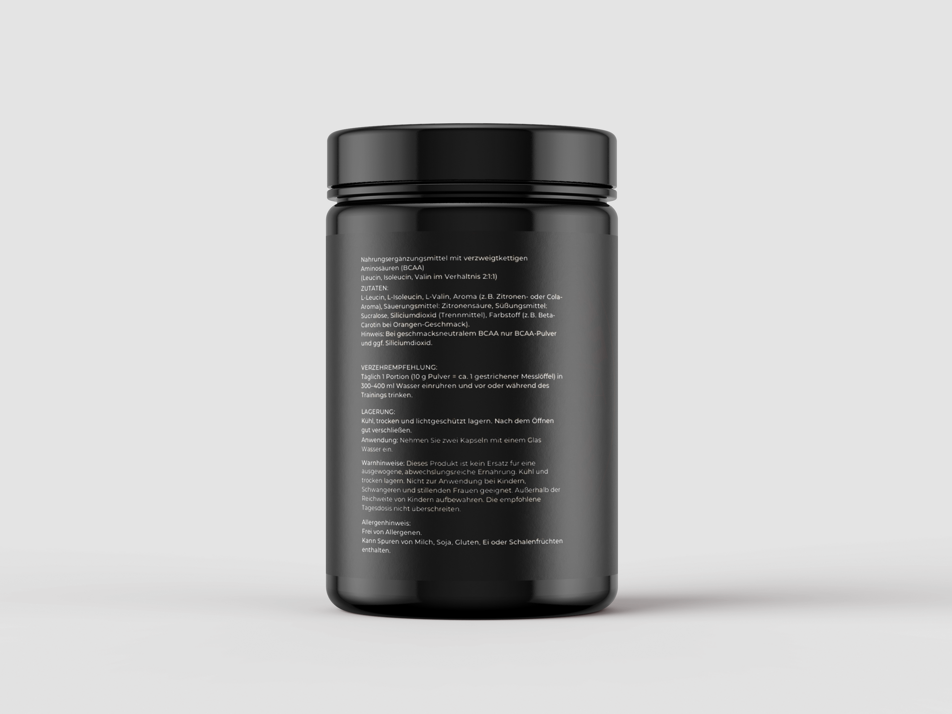 BCAA Pulver 2:1:1 – Effektive Aminosäuren für Muskelaufbau & Regeneration 300g