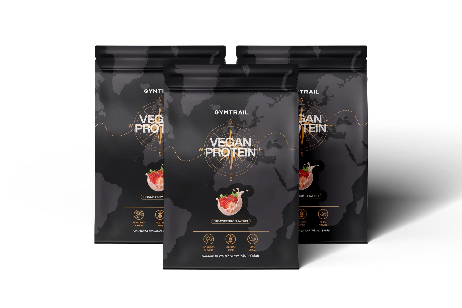 GYMTRAIL Veganes Eiweißpulver - Erdbeere
