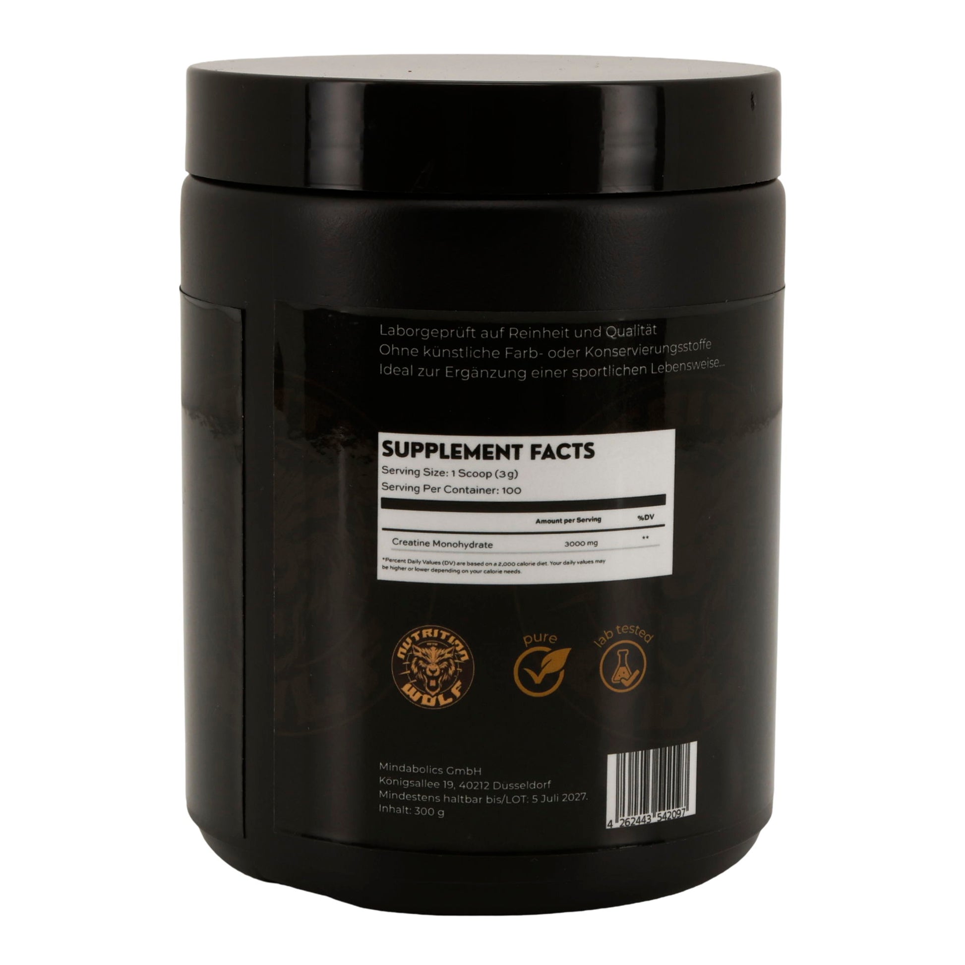 Creatine Monohydrate 300g Kraft, Leistung & schnelle Regeneration