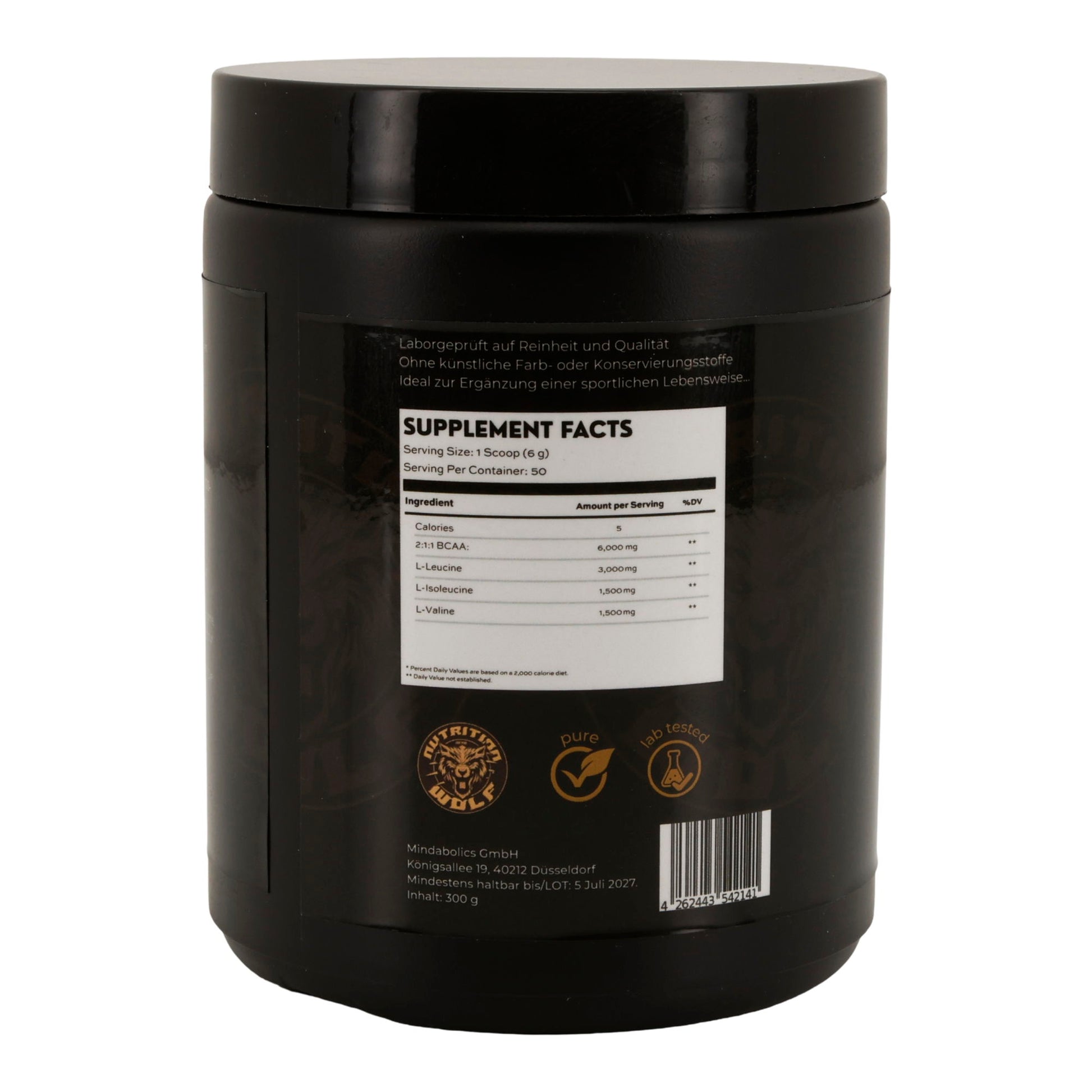 BCAA Pulver 2:1:1 300 g – Muskelaufbau, Energie & Regeneration