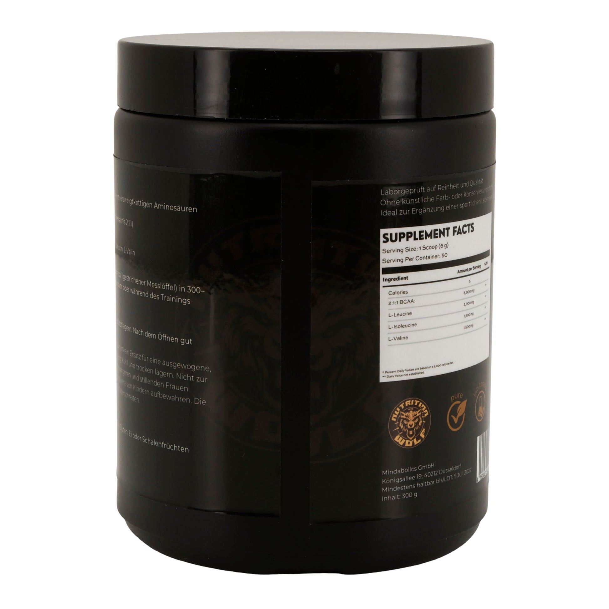 BCAA Pulver 2:1:1 300 g – Muskelaufbau, Energie & Regeneration