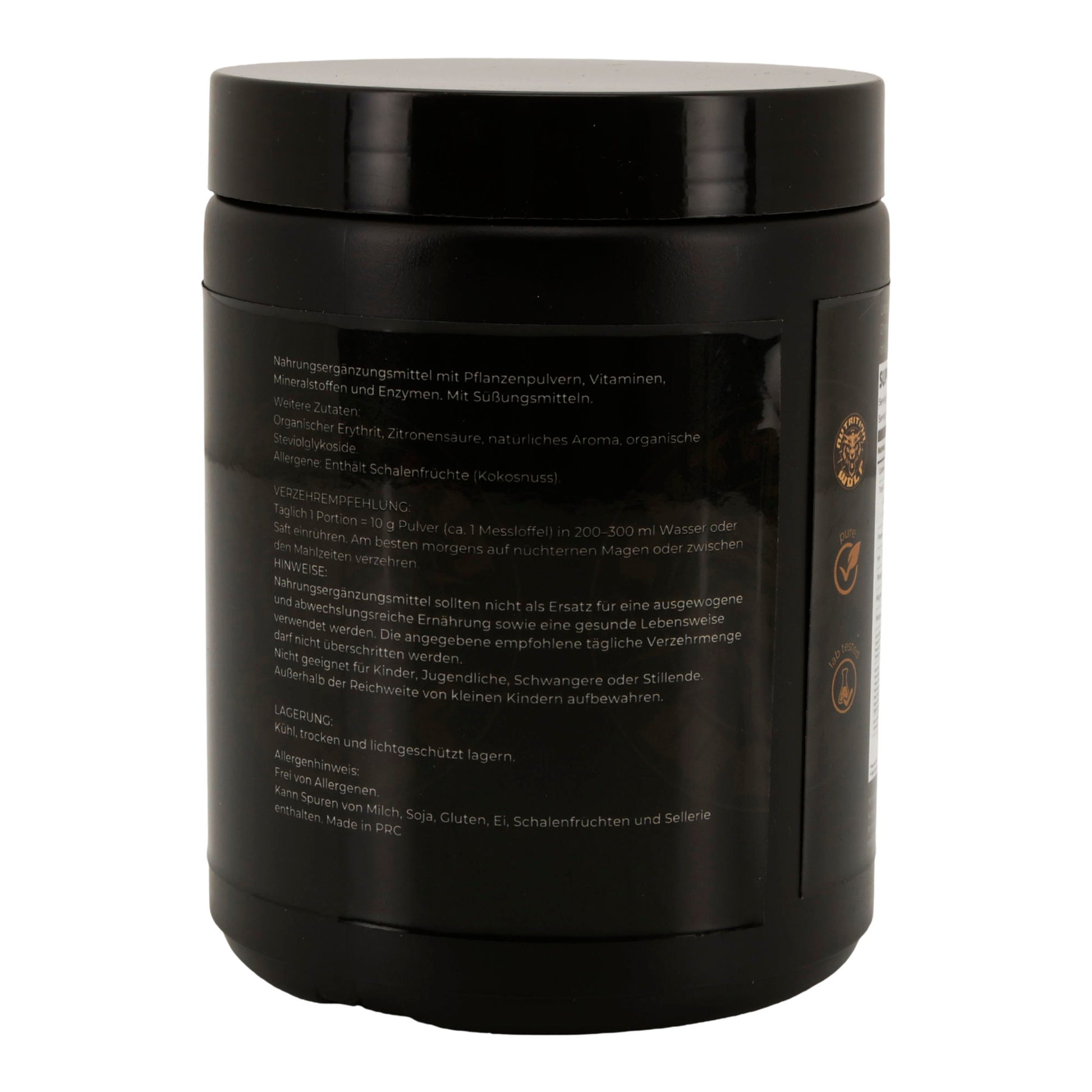 Greens Pulver 300 g, Superfood-Mix mit Spirulina & Antioxidantien