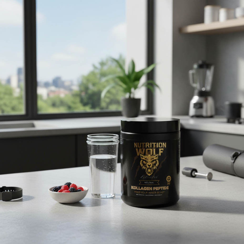 Nutrition Wolf Kollagen Peptide Pulver 400 g – Haut, Gelenke & Regeneration – Detailansicht