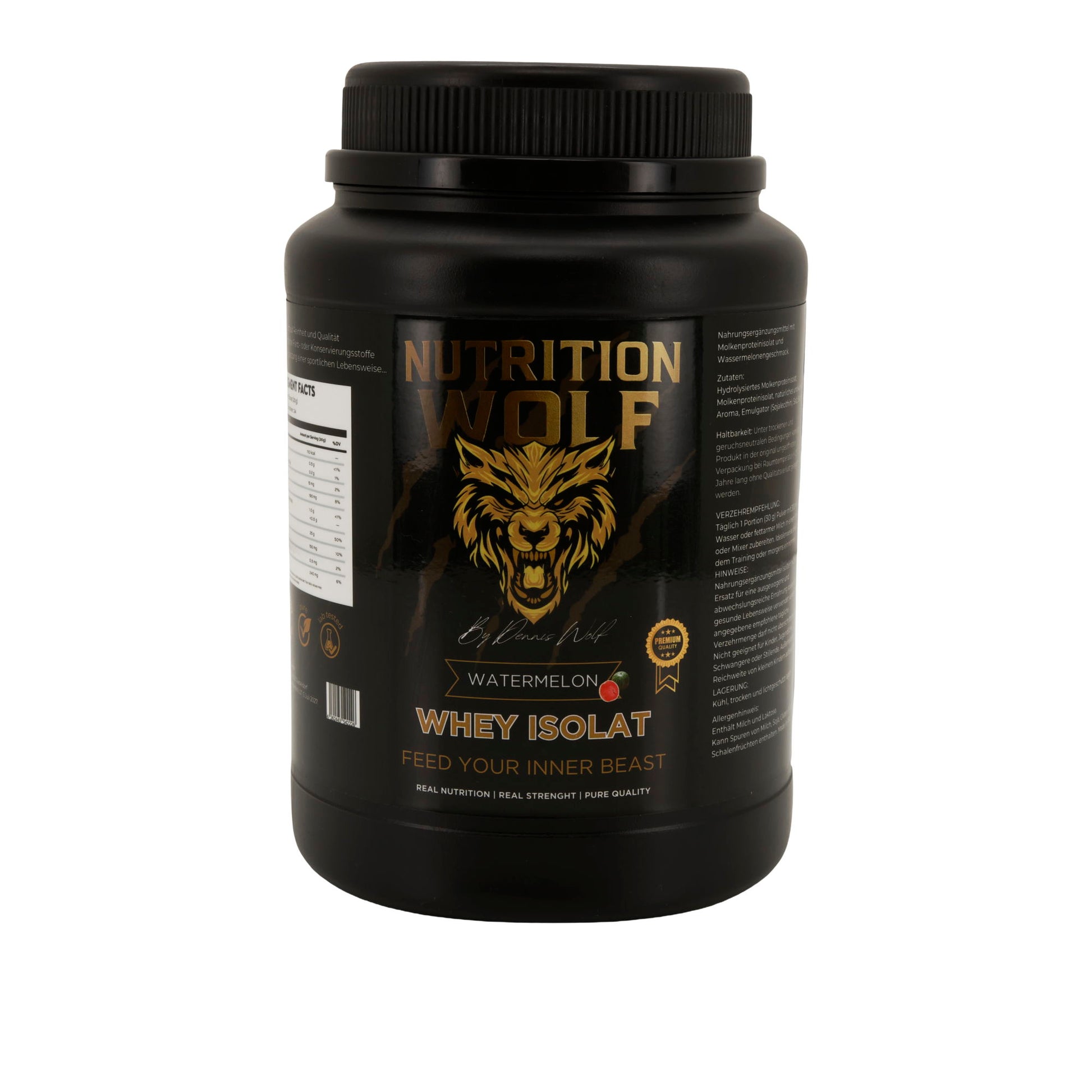 Whey Isolat 1000g Reines Proteinpulver für Muskelaufbau & Fitness Wassermelone