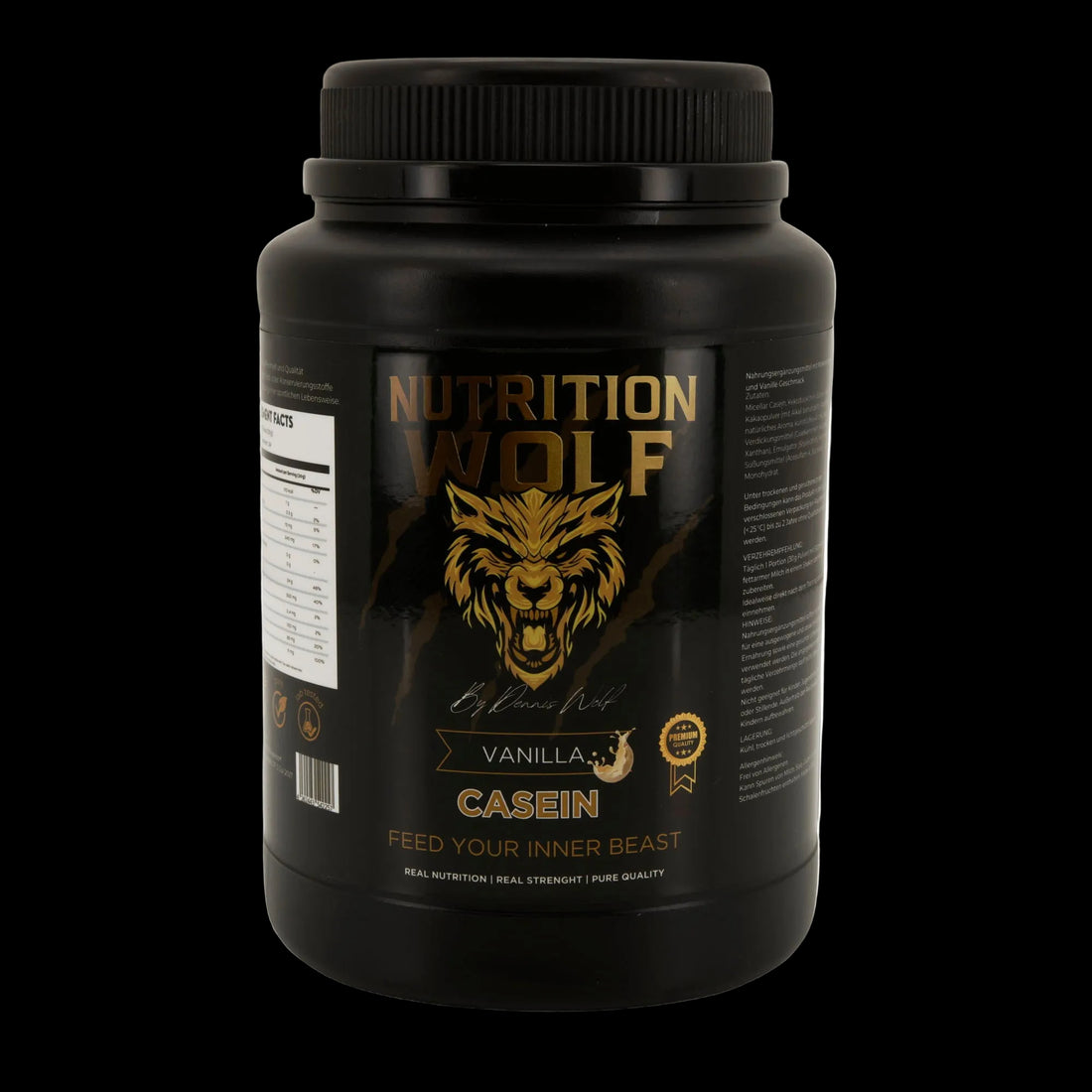 Casein Pulver 1000g Langsam verdauliches Protein für Muskelaufbau Vanille