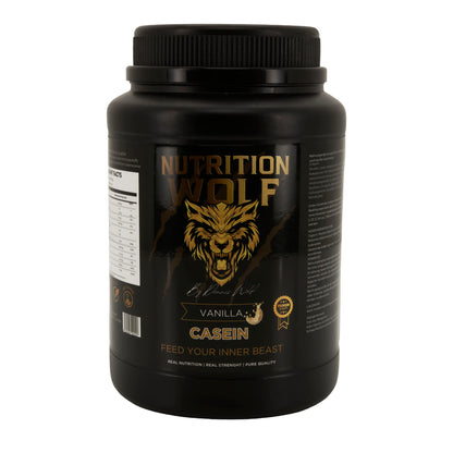Casein Pulver 1000g Langsam verdauliches Protein für Muskelaufbau Vanille