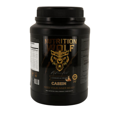 Casein Pulver 1000g Langsam verdauliches Protein für Muskelaufbau Cookies & Cream