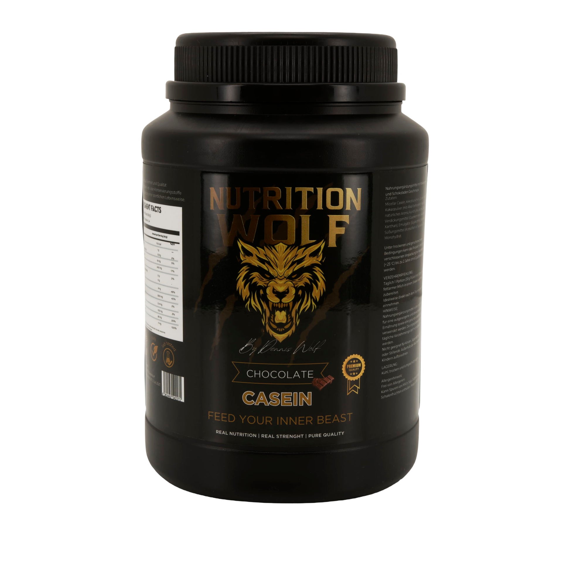 Casein Pulver 1000g Langsam verdauliches Protein für Muskelaufbau Schokolade