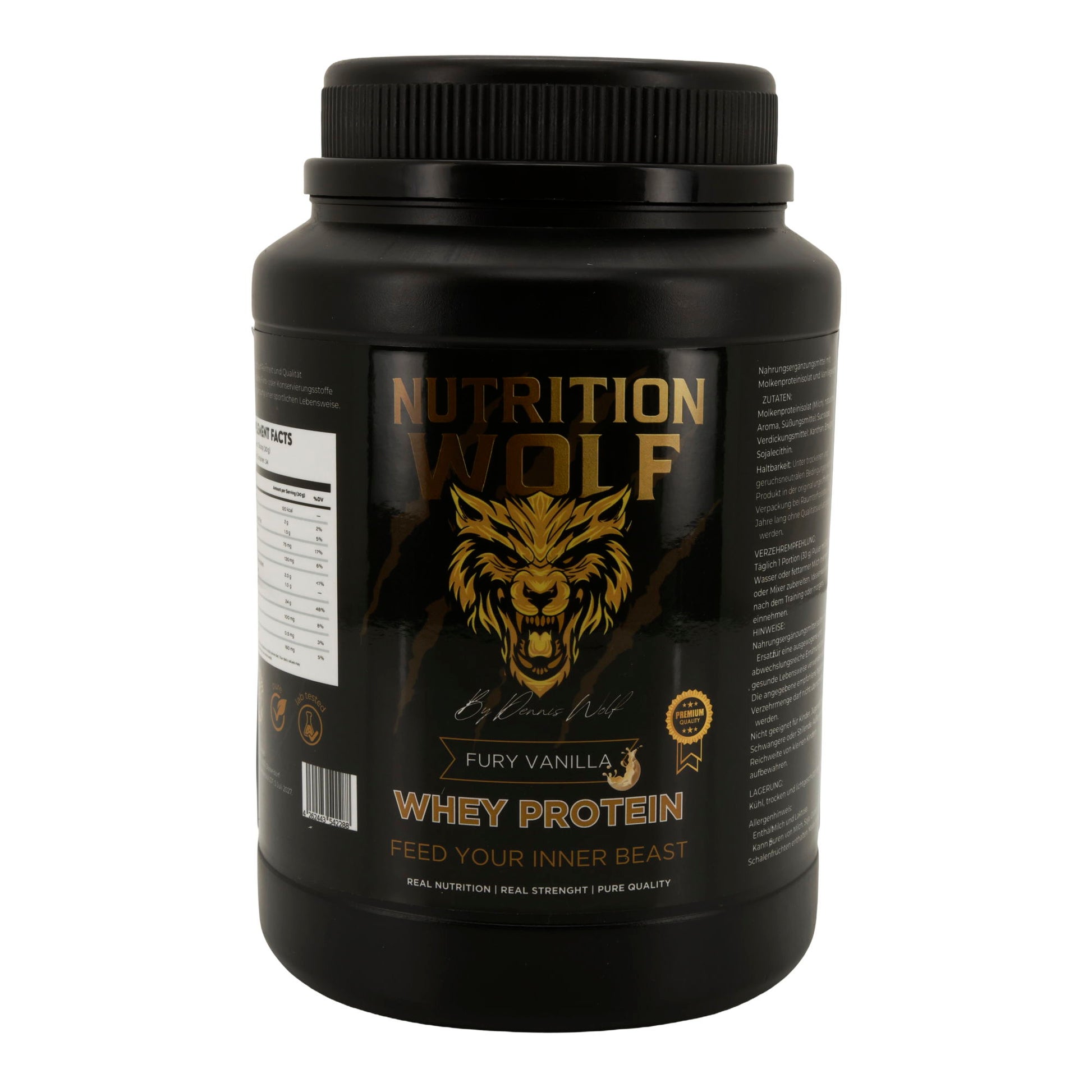 Whey Protein 1000 g – Für Fitness, Krafttraining & Muskelwachstum Fury Vanilla