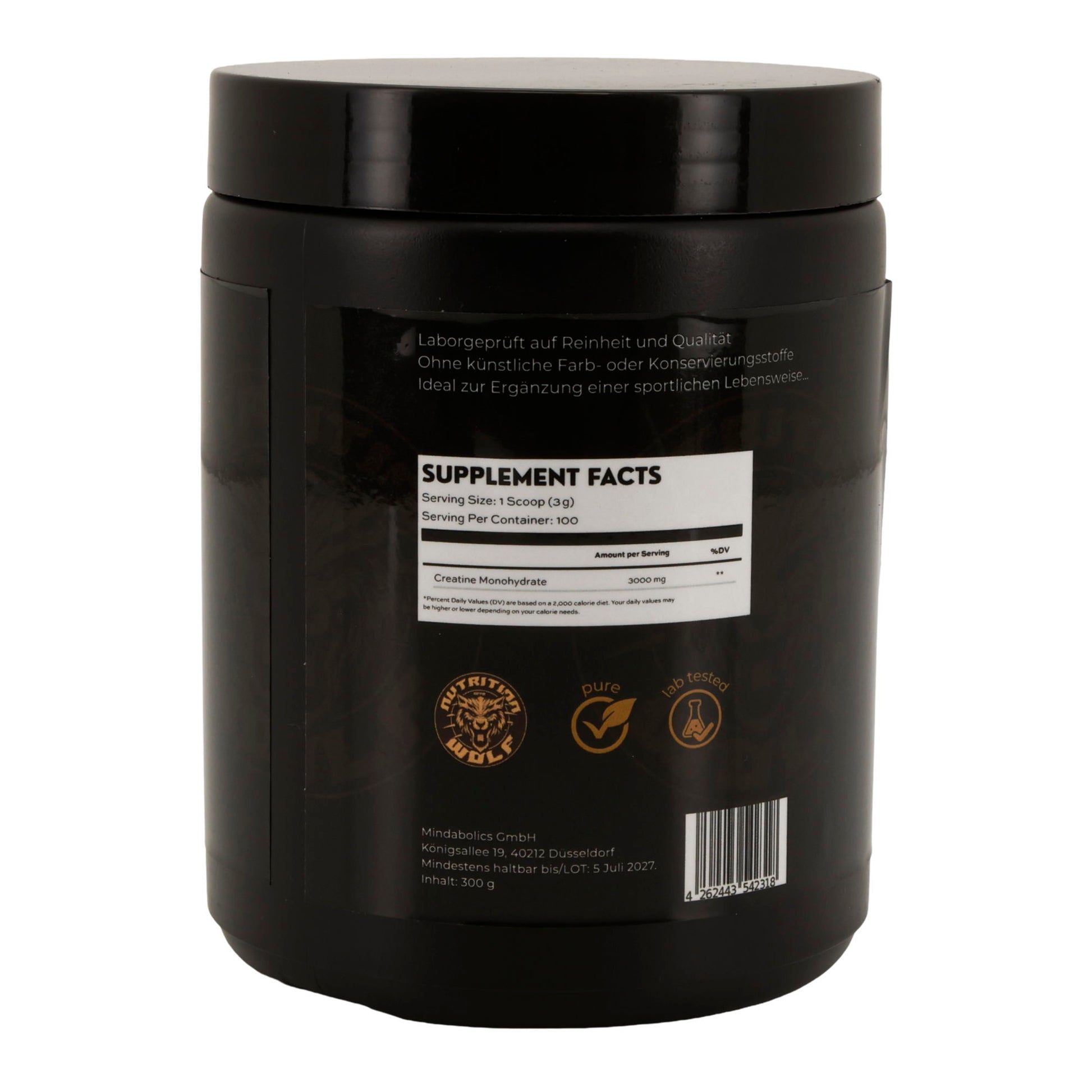Creatine Monohydrate 300g Kraft, Leistung & schnelle Regeneration