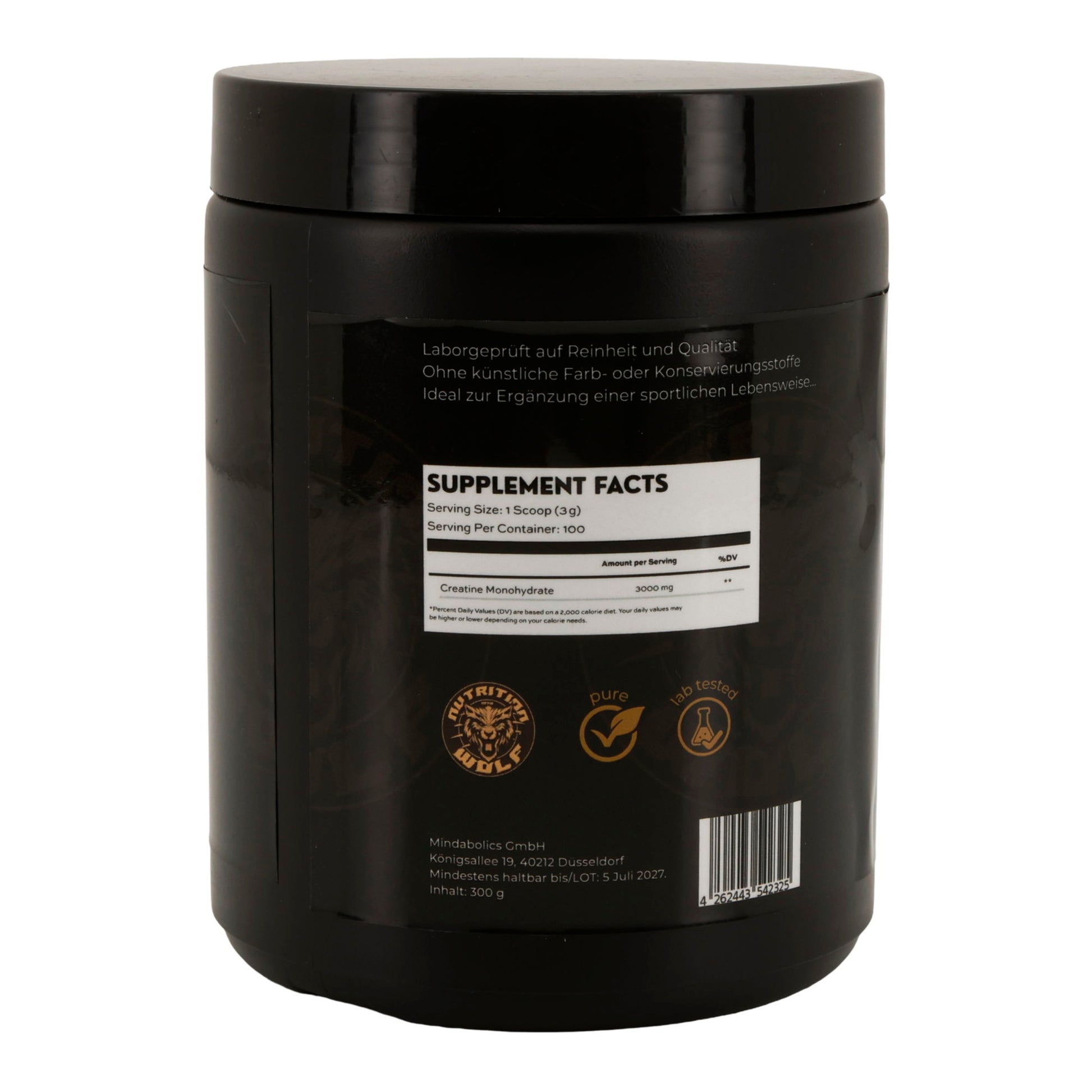 Creatine Monohydrate 300g Kraft, Leistung & schnelle Regeneration
