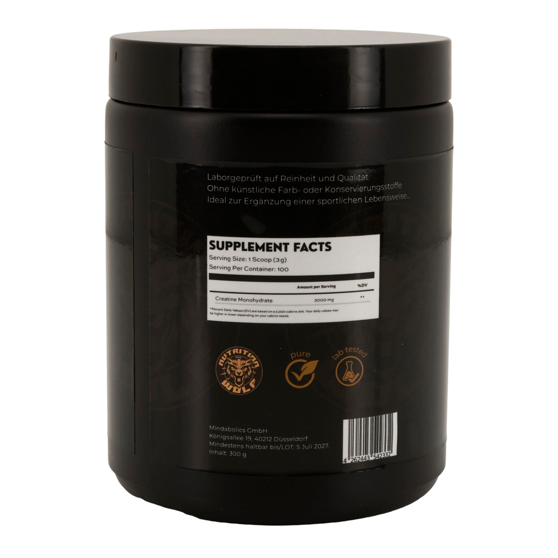 Creatine Monohydrate 300g Kraft, Leistung & schnelle Regeneration