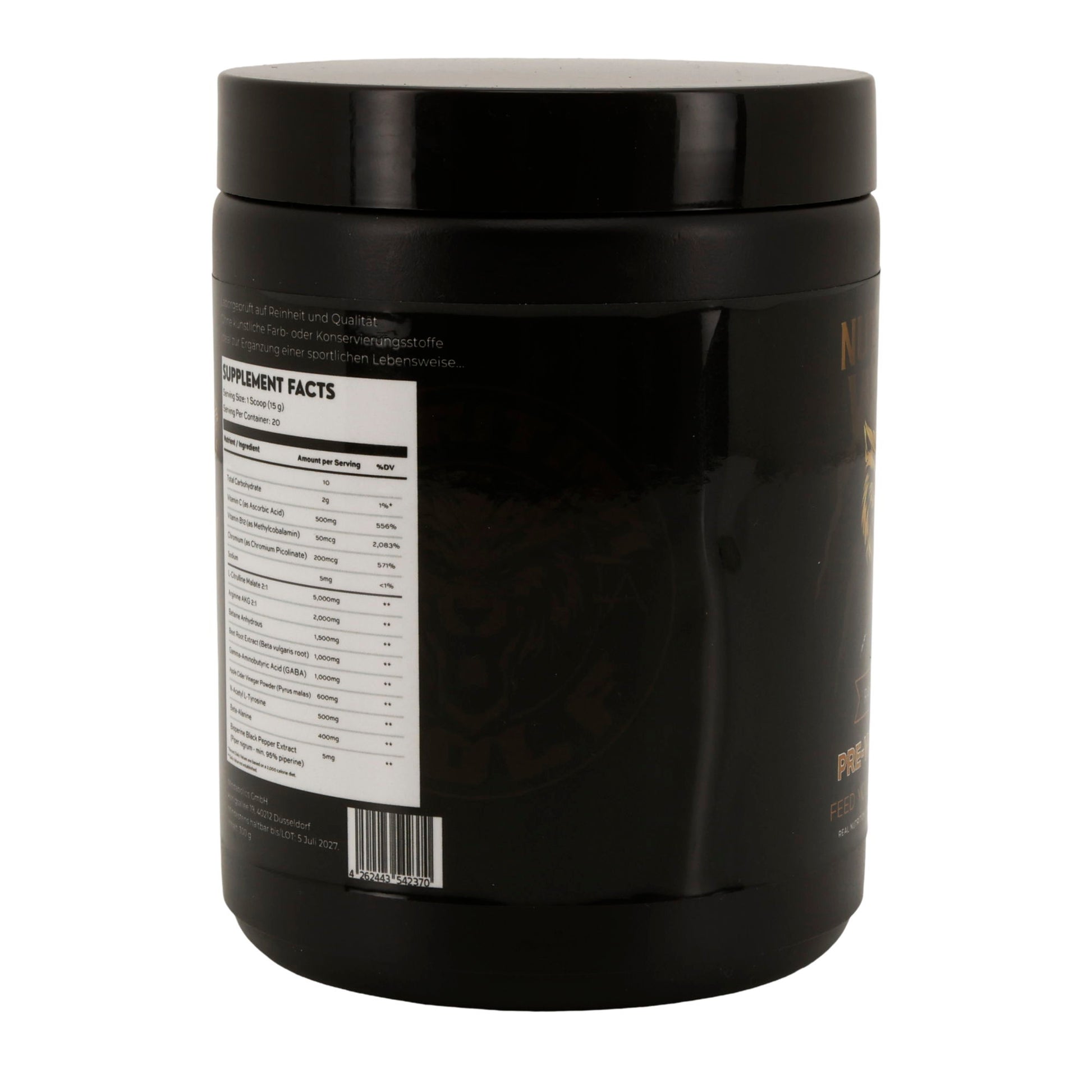 Pre-Workout Stimulant 300 g – Kreatin, Koffein & Beta-Alanin