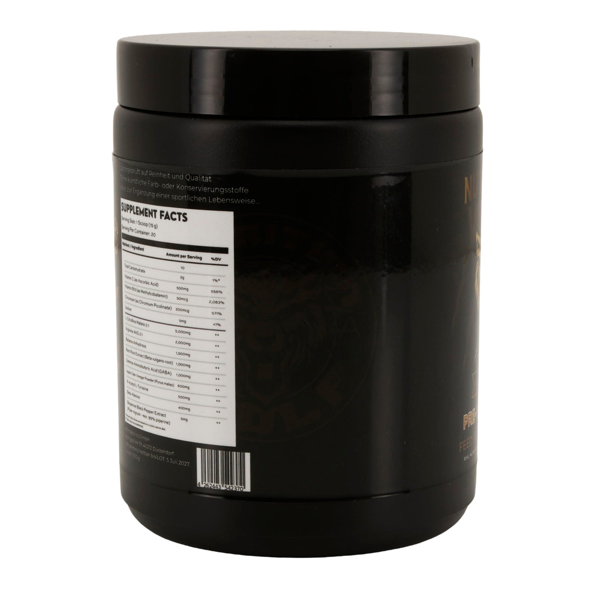 Pre-Workout Stimulant 300 g – Kreatin, Koffein & Beta-Alanin