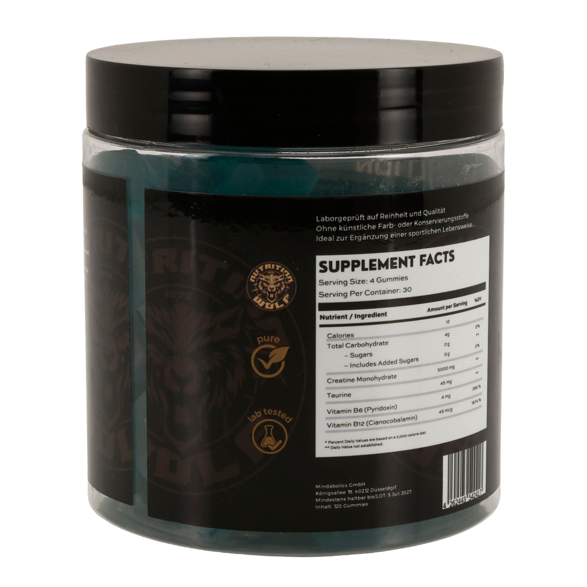 Kreatin Gummies 60-120 Stk – 5 g Creatin pro Portion, ohne Pulver