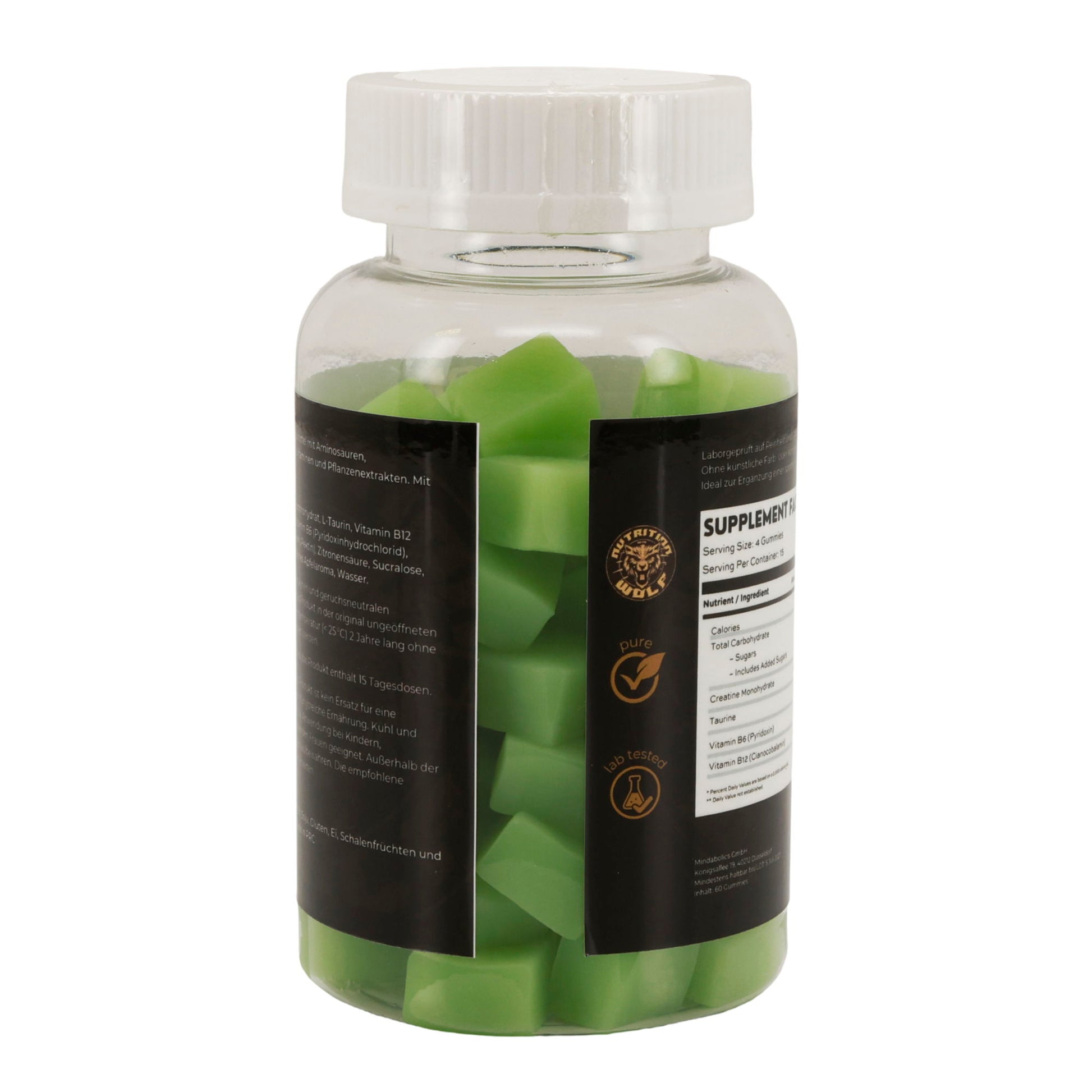 Kreatin Gummies 60-120 Stk – 5 g Creatin pro Portion, ohne Pulver
