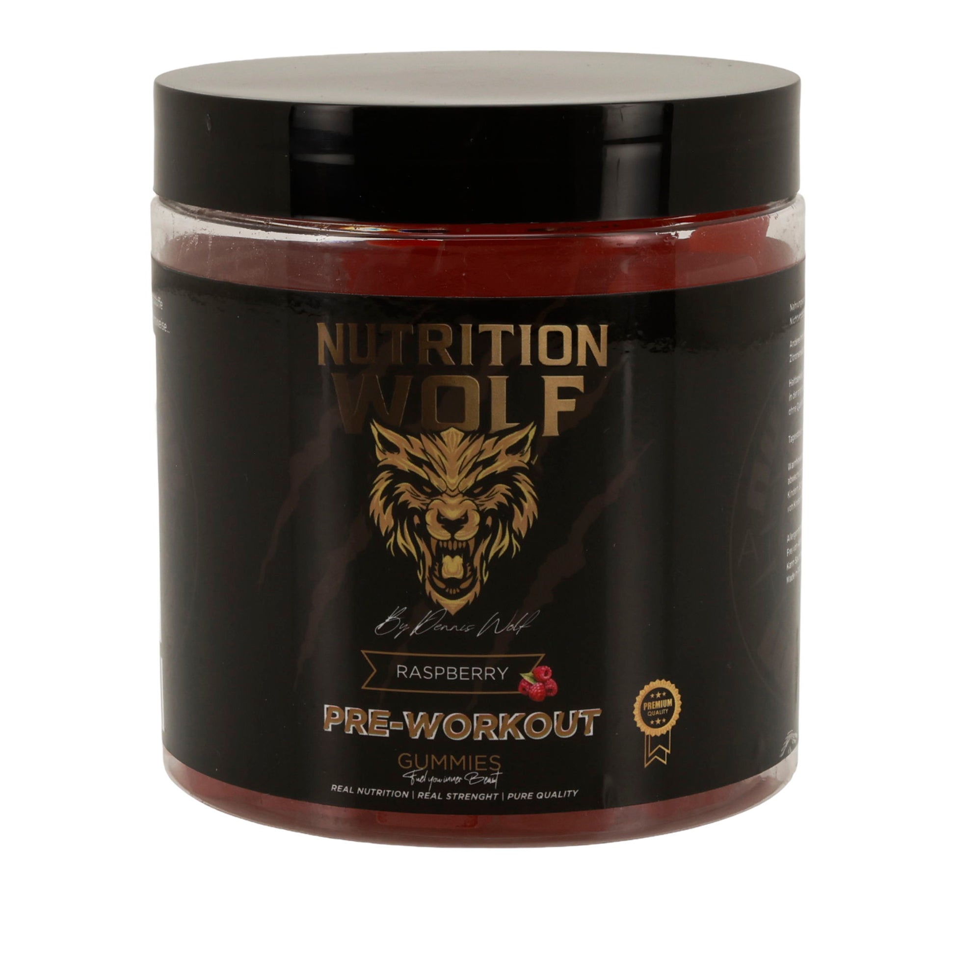 Pre-Workout 120 Gummies – Kreatin, Koffein & Beta-Alanin für Power Himbeere