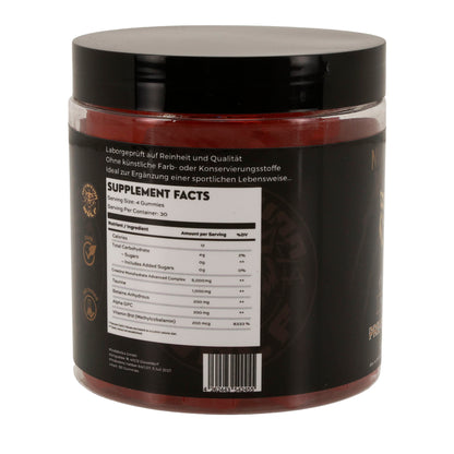 Pre-Workout 120 Gummies – Kreatin, Koffein & Beta-Alanin für Power