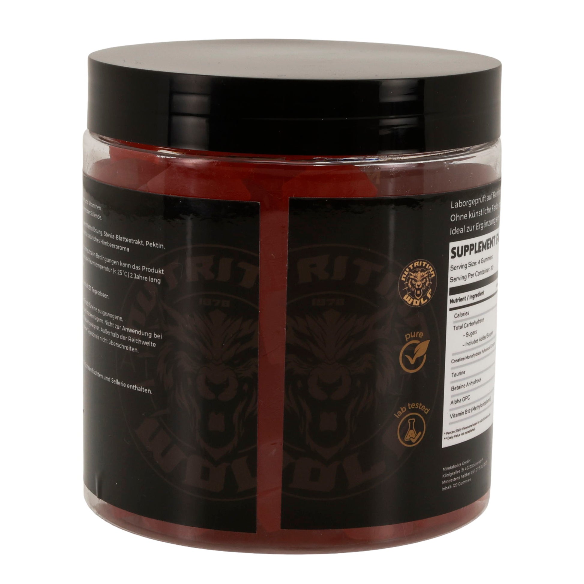 Pre-Workout 120 Gummies – Kreatin, Koffein & Beta-Alanin für Power