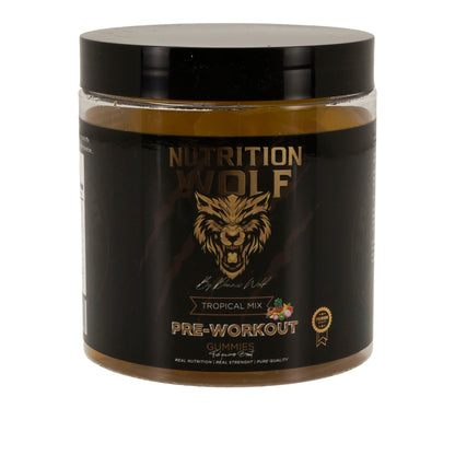 Pre-Workout 120 Gummies – Kreatin, Koffein & Beta-Alanin für Power Tropical Mix