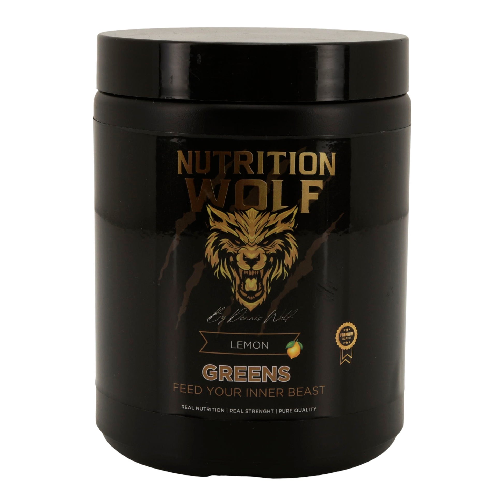 Greens Pulver 300 g, Superfood-Mix mit Spirulina & Antioxidantien Zitrone