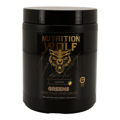 Greens Pulver 300 g, Superfood-Mix mit Spirulina & Antioxidantien Zitrone