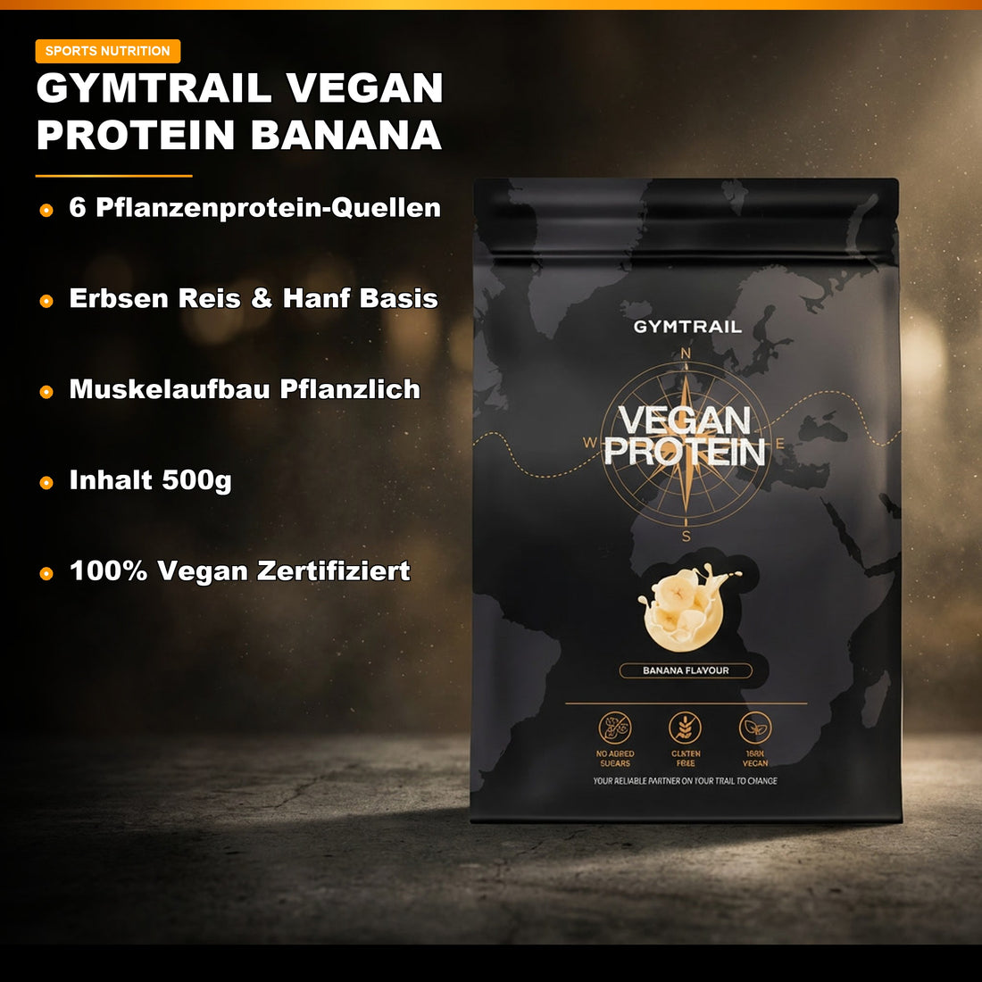 PFLANZLICHES PROTEIN — BANANE – Verpackung