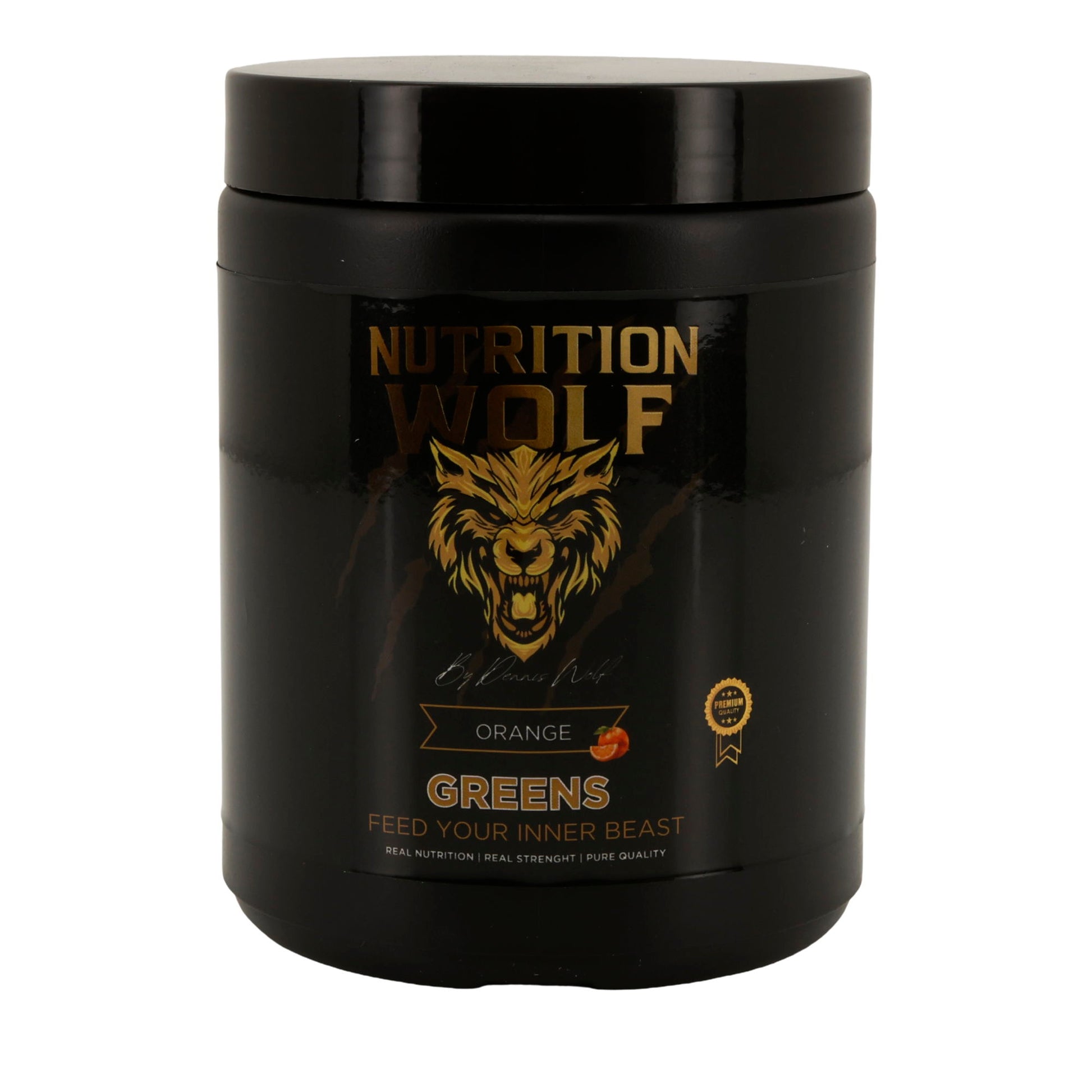 Greens Pulver 300 g, Superfood-Mix mit Spirulina & Antioxidantien Orange
