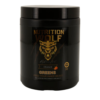 Greens Pulver 300 g, Superfood-Mix mit Spirulina & Antioxidantien Orange