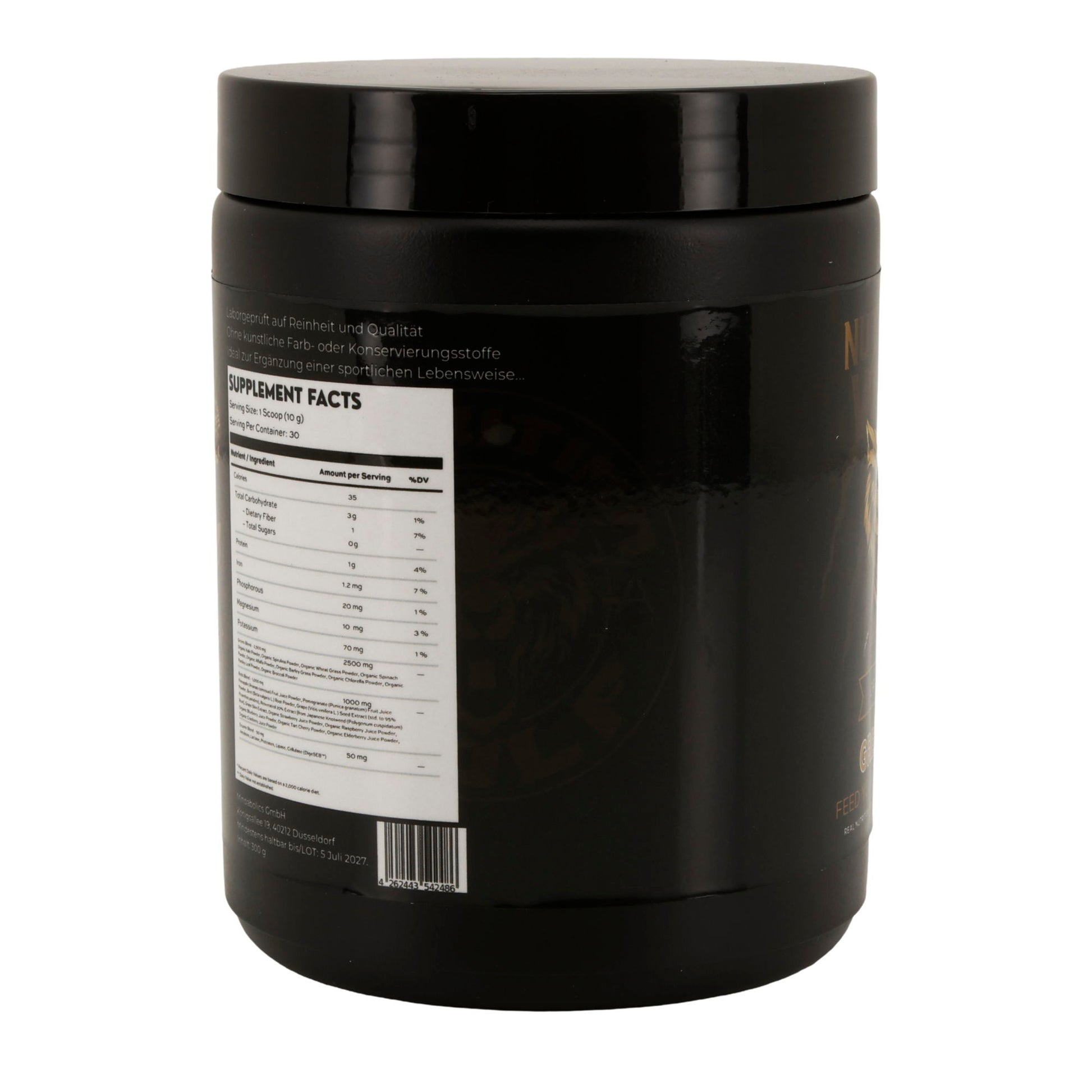 Greens Pulver 300 g, Superfood-Mix mit Spirulina & Antioxidantien