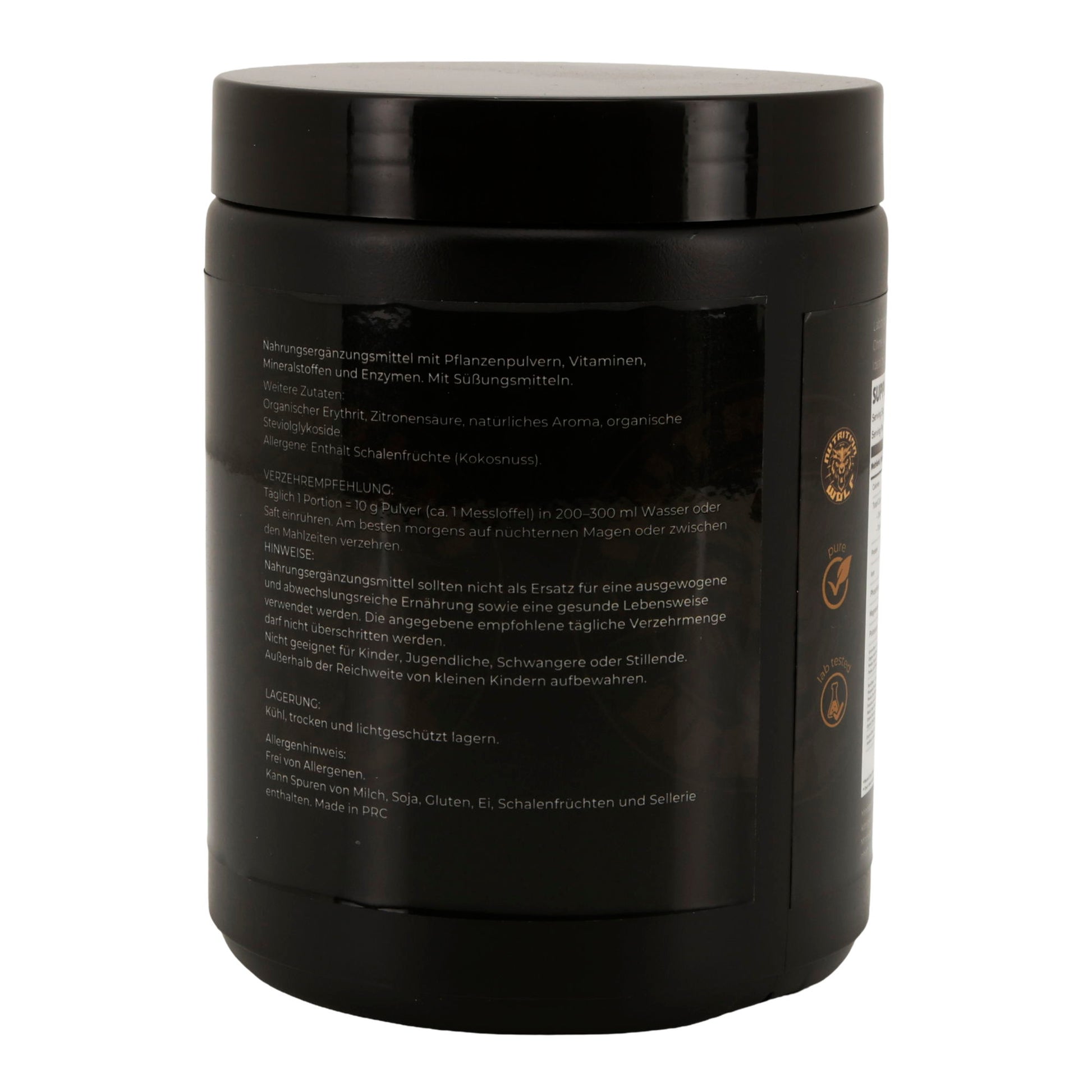 Greens Pulver 300 g, Superfood-Mix mit Spirulina & Antioxidantien