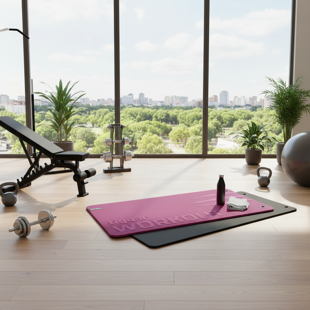 Workout Mat – Kompakte Fitnessmatte für vielseitiges Training – Seitenansicht
