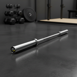 Verchromte Women's Olympic Bar 201 cm Robust & ideal für Training – Seitenansicht