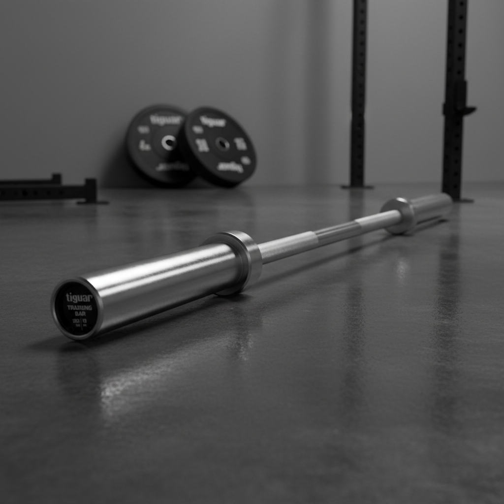 Training Bar 150 cm – Hochwertige Langhantel für Krafttraining – Seitenansicht