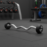 GymletiX Curl PU Barbells – Polyurethan-Hanteln für Krafttraining – Seitenansicht