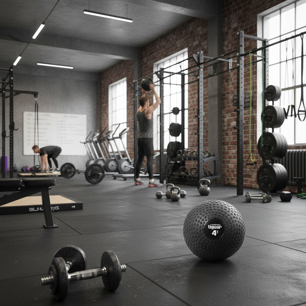 Slam Ball – rutschfester Trainingsball für kraftvolles Workout – im Einsatz