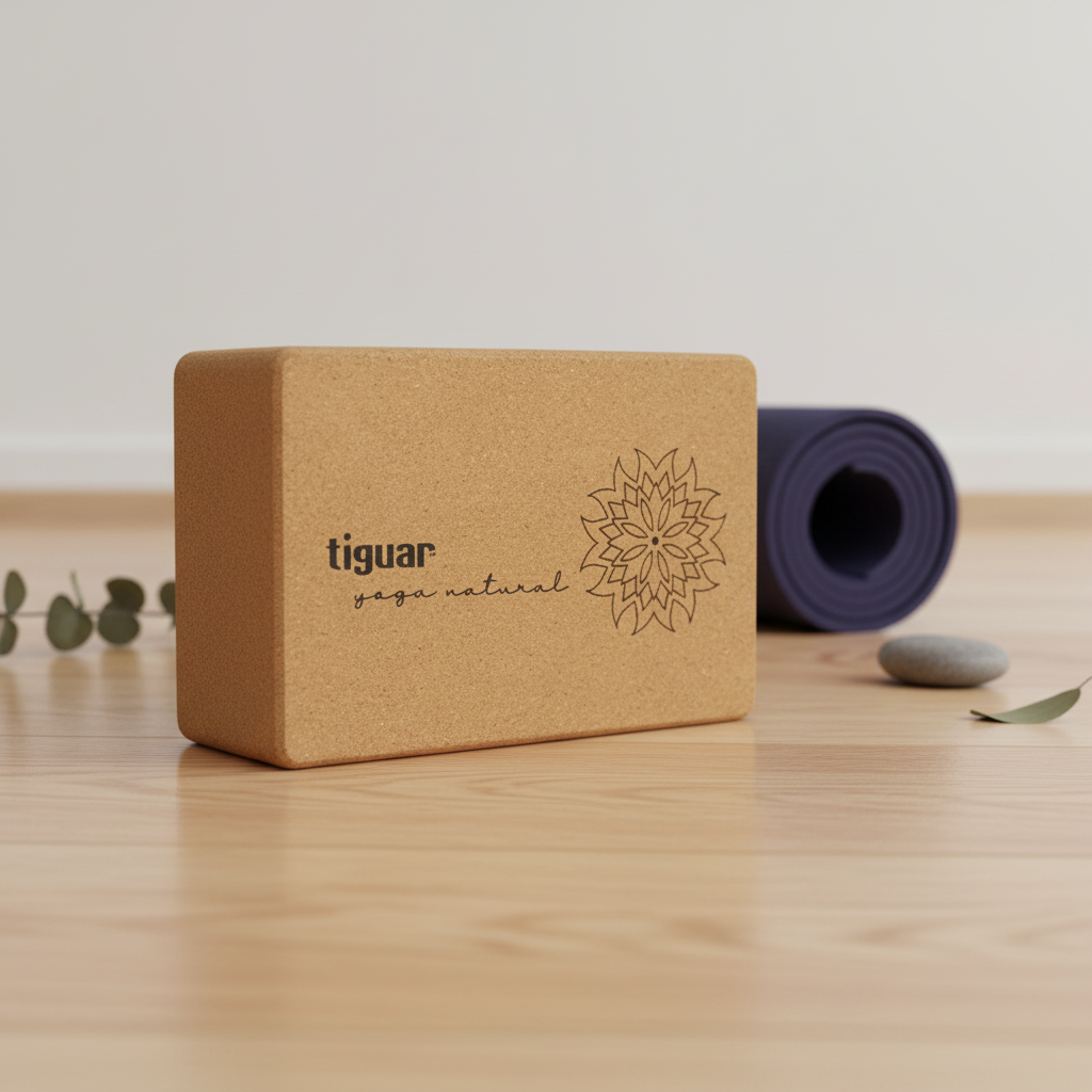 Cork Yoga Block Nachhaltiger Korkblock für stabile Yogapositionen – im Einsatz