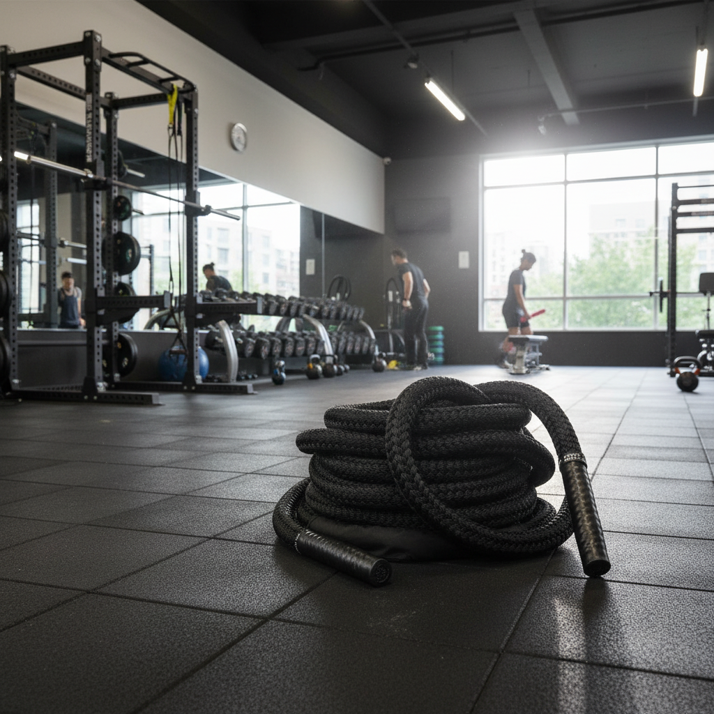 Battle Rope V2 – starkes Trainingsseil für HIIT & Krafttraining – im Einsatz