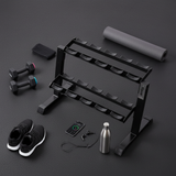 Modulares Dumbbell Rack – Extra Ablage für 10 PU Hanteln – im Einsatz