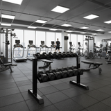 Modular Dumbbell Rack – Hantelständer ohne Caps für 10 PU Hanteln – Seitenansicht