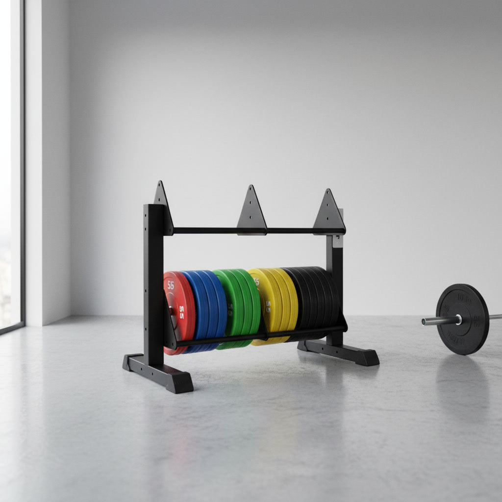 Modularer Bumper Plate-Ständer – Ordnung & Stabilität für Plates – Seitenansicht